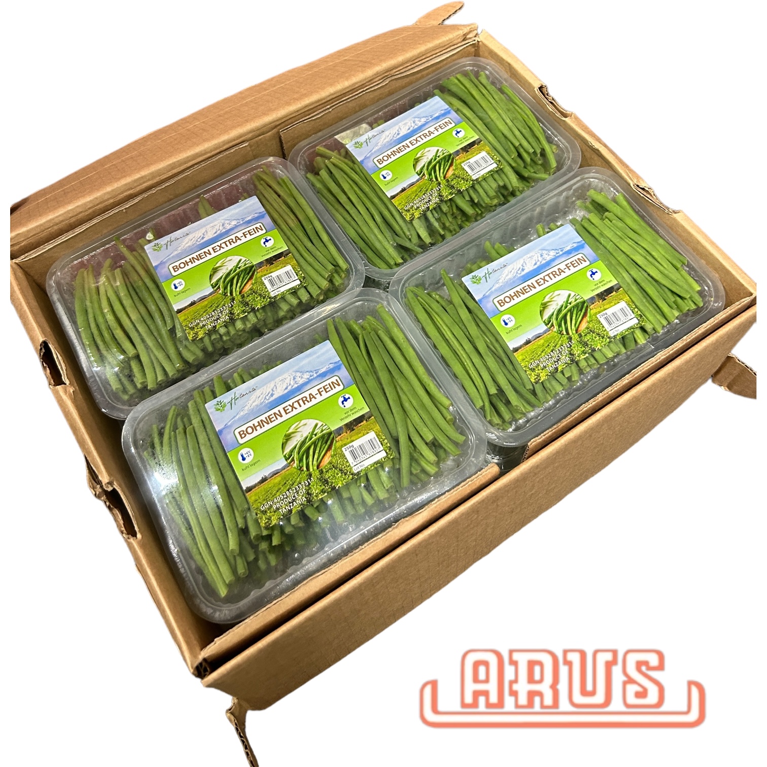 Bohnen extra fein 250g - SCHALE -