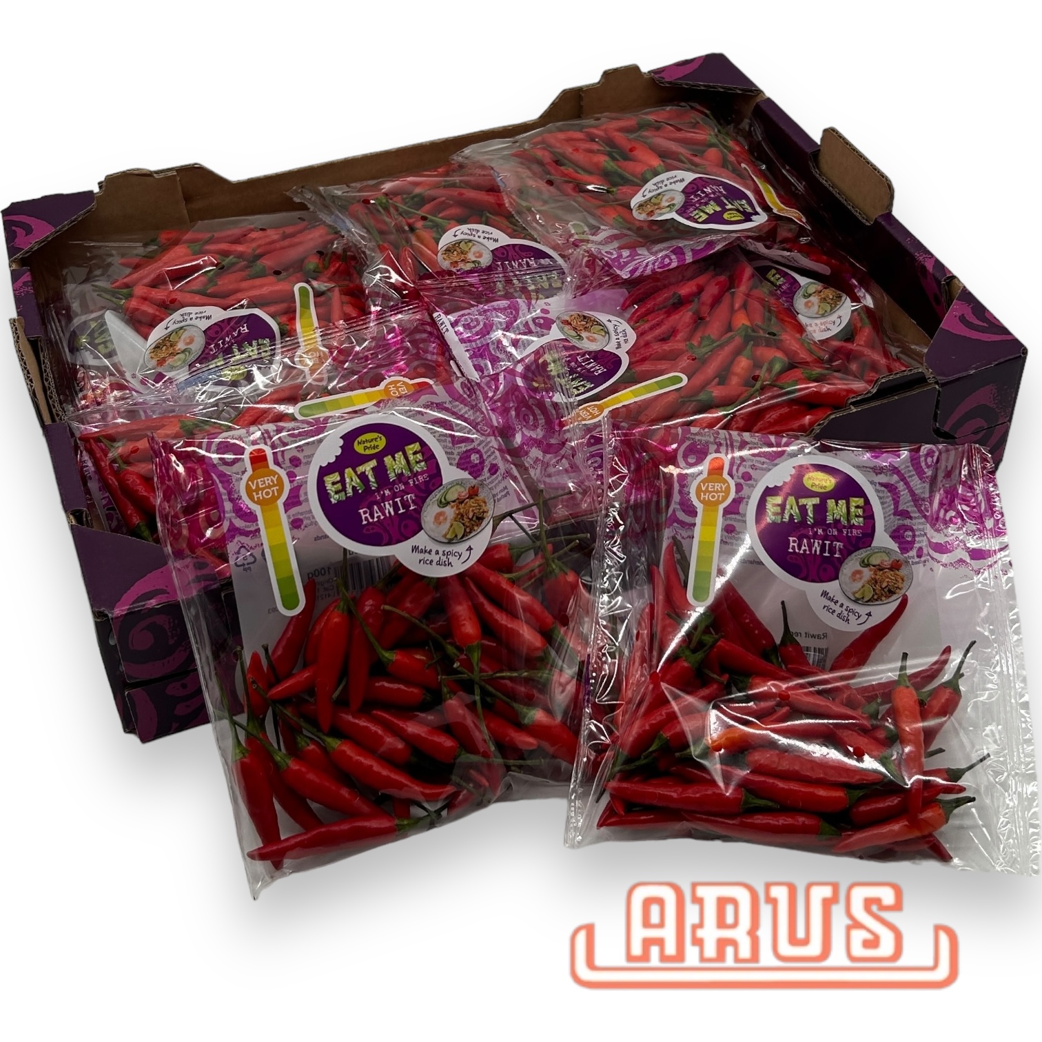 Chilli Schoten "rot" 100g - Schale