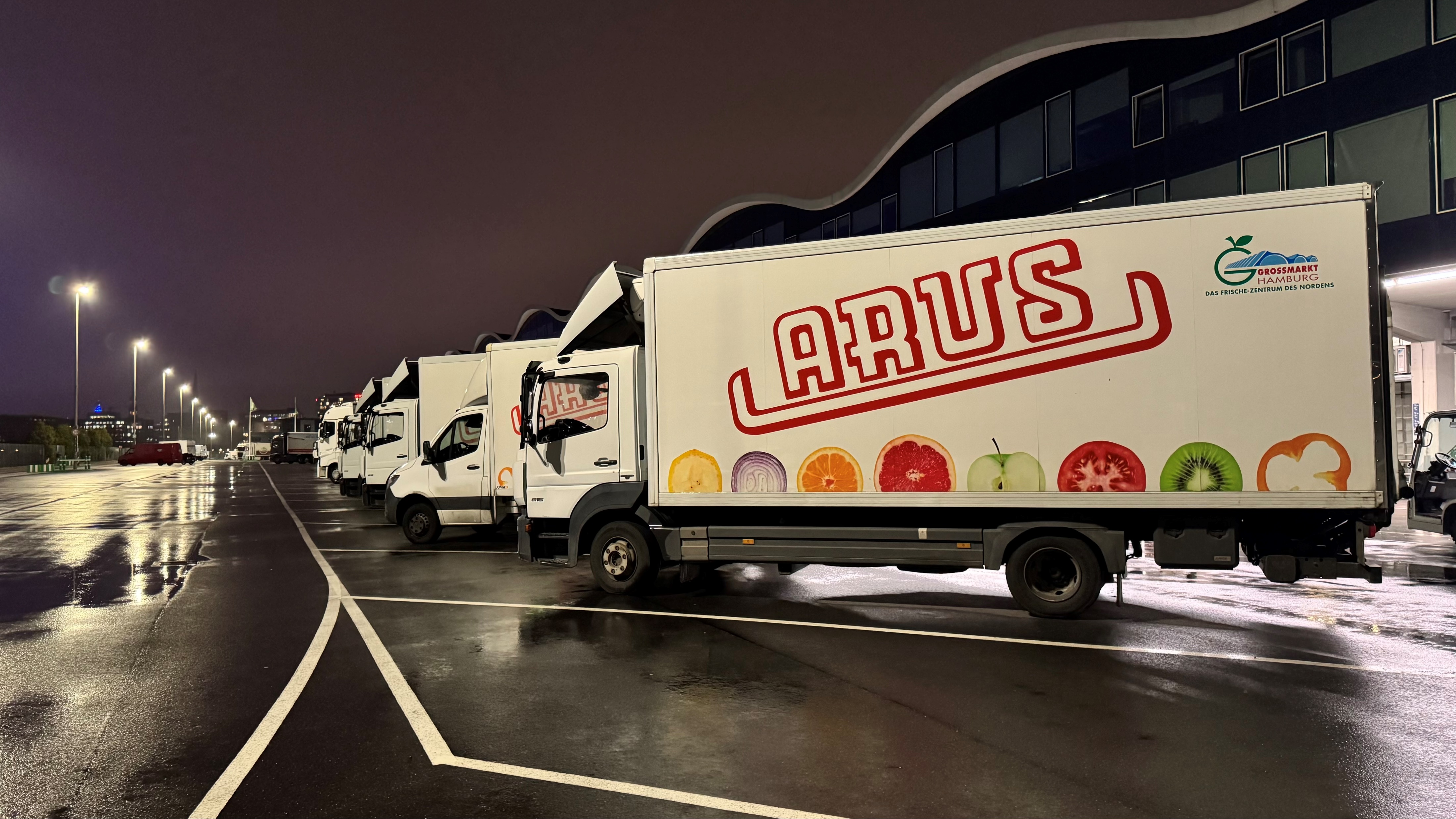 ARUS LKW am Hamburger Großmarkt